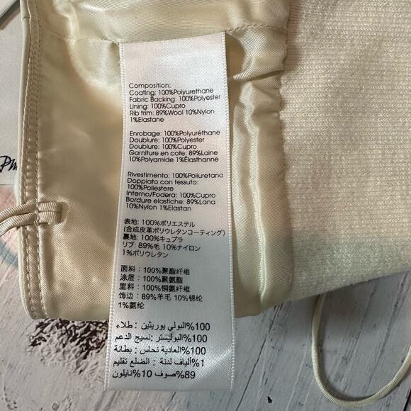 3.1 Phillip Lim Eggshell Vegan Leather Halter Top Size 6 - Picture 8 of 12